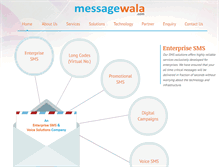 Tablet Screenshot of messagewala.com